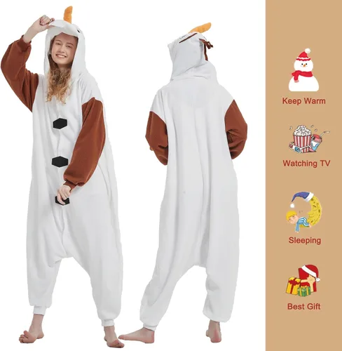Miniatura 4 de SWEETXIN Pijama unisex para adultos y niños, para Halloween, Navidad, ropa de dormir, traje de cosplay para mujeres y hombres