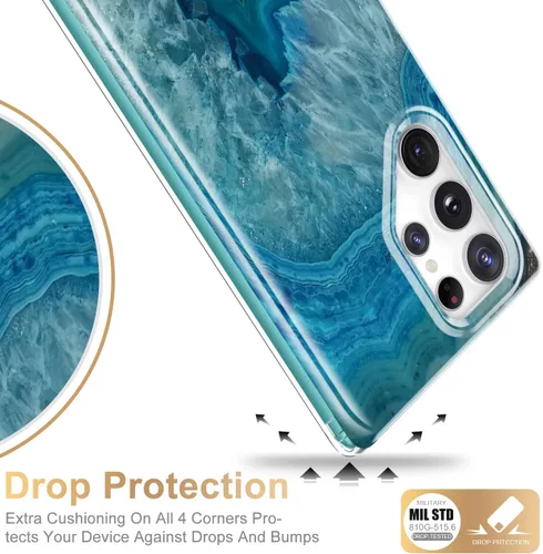 Miniatura 5 de Esdot Funda protectora para Samsung Galaxy S22 Ultra, de grado militar, resiste caídas de 21 pies (probado), con diseños modernos para mujeres