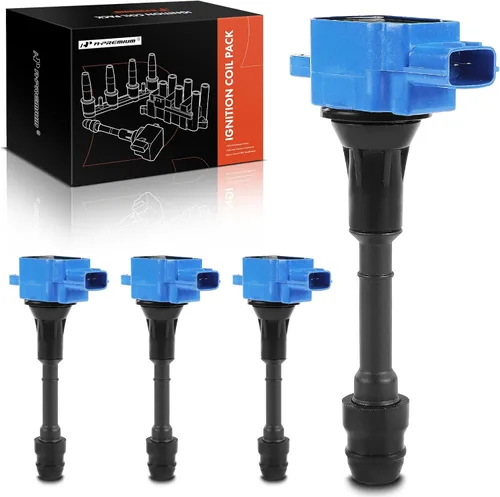 Miniatura 9 de A-Premium Juego de 4 bobinas de encendido compatibles con Nissan Altima 2002-2006, Sentra 2002-2006, X-Trail 2002-2013, L4 2.5L, repuesto # Negro