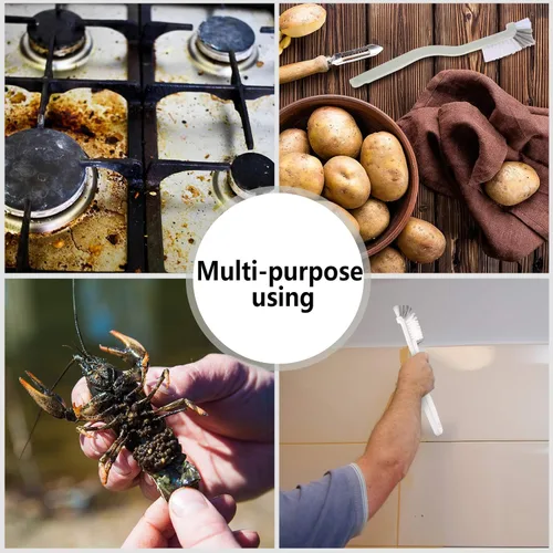 Miniatura 5 de Patelai Juego de 4 cepillos de limpieza pequeños, cepillo de limpieza para uso doméstico para limpiar botellas, fregadero, fregadero de cocina