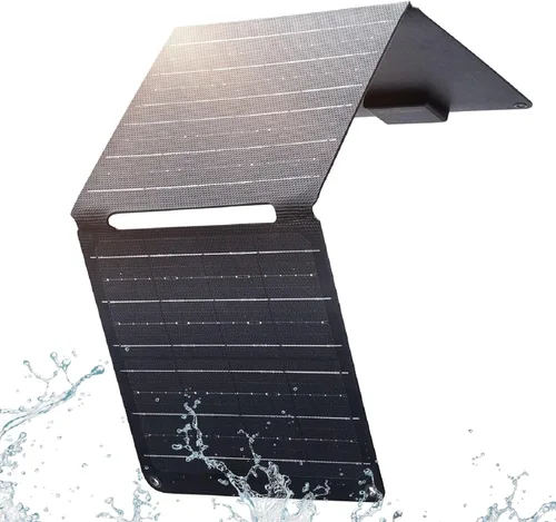 Miniatura 13 de ALLPOWERS Cargador de panel solar plegable de 21 W y 5 V, kit de carga solar SP002 con 3 salidas USB y 2 entradas USB, panel solar portátil