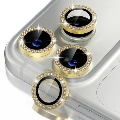Misea Compatible con iPhone 17 Pro/iPhone 17 Pro Max Protector de Lente de Cámara Brillante, Vidrio Templado 9H Cubierta de Cámara Protector de