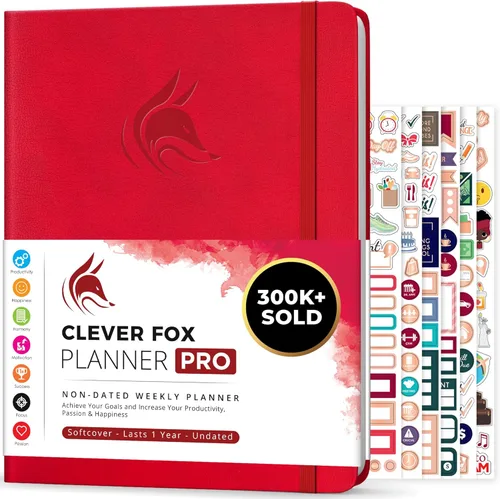 Miniatura 15 de Clever Fox Planner PRO – Planificador de vida semanal y mensual para aumentar la productividad, el manejo del tiempo y alcanzar tus objetivos, 8.5 x