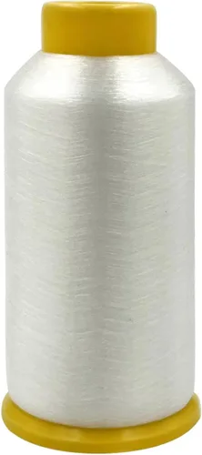 Tortoise 7,700 yardas de hilo invisible de nailon transparente para acolchado, hilo invisible para serger, cuentas de hilo, etiquetas de marca