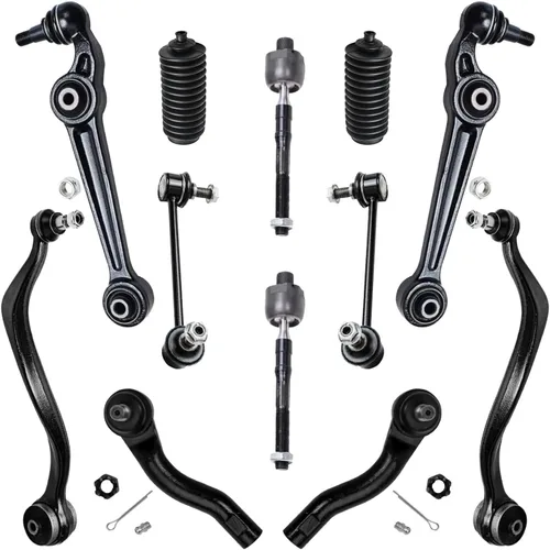 Miniatura 35 de Detroit Axle - Kit de suspensión delantera de 12 piezas para Mercury Grand Marquis Ford Crown Victoria Town Car 2003-2011, 2 brazos de control