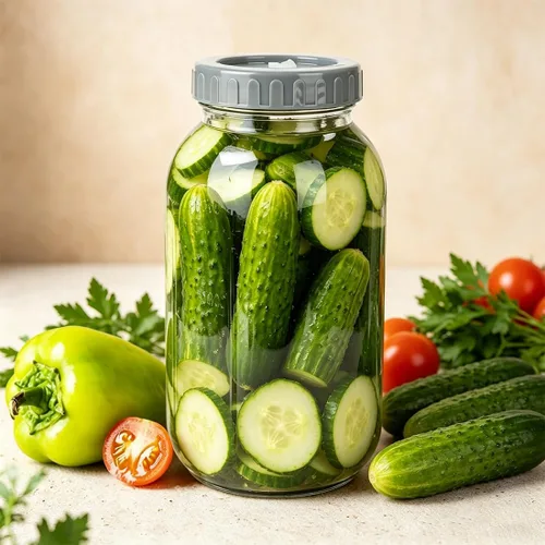 Miniatura 8 de Kit de frascos de fermentación de 32 onzas con pesas de fermentación y tapas de esclusa de aire, tarros de vidrio de boca ancha con marca de escala