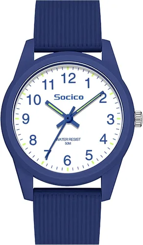 Miniatura 12 de SOCICO Reloj analógico para niños y niñas, reloj de aprendizaje fácil de leer, resistente al agua 50M, reloj de pulsera de banda suave para edades