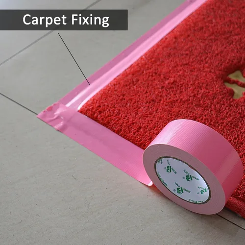 Miniatura 7 de BOMEI PACK Cinta Adhesiva de Color Rosa, Cinta de Conducto Industrial Fuerte y Resistente 9mil x 4.78cm x 27.4m para Embalaje y Reparación