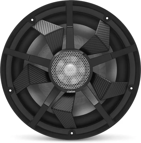 Miniatura 4 de Clarion CM3013WL Subwoofer marino de 12 pulgadas 300 W RMS Manejo de energía Bobinas de voz duales de 2 ohmios Iluminación RGB incorporada Incluye