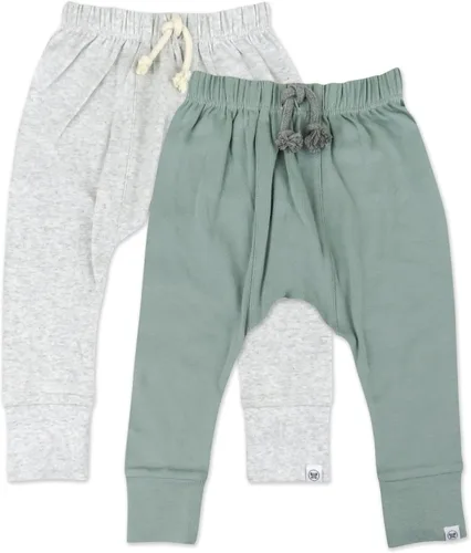 HonestBaby Pantalones deportivos unisex para bebé multipaquete Honest Pants tipo jogger, 100% algodón orgánico para bebés, infantes y niños