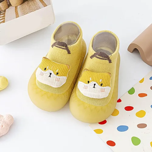 Miniatura 3 de Squeaky Baby Shoes Animal Cartoon Socks Shoes Toddler Fleece WarmThe Floor Socks Non Slip Prewalker Boots For Toddlers