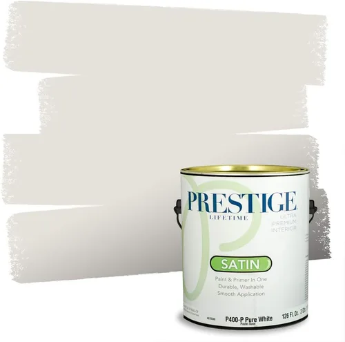 Miniatura 111 de PRESTIGE Paints - Pintura interior e imprimación en uno, 1 galón, cáscara de huevo, pimienta envejecida