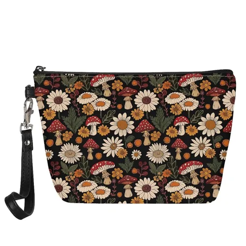 Miniatura 14 de Mumeson Patrón personalizado para mujer, bolsa de cosméticos de viaje, estuche de maquillaje, organizador de neceser de tocador