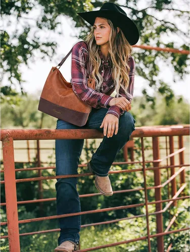 Miniatura 6 de Wrangler Hobo - Bolsas para mujer de cuero vegano con asa superior, bolsos de hombro y bolsos