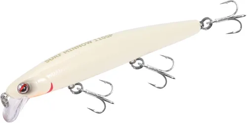 LITTMA Señuelos de pesca de surf de California Señuelos de pesca de agua salada Jerkbait Crankbait Surf Minnow 110 - Sardina metálica Super Glow y