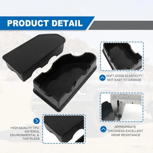 Miniatura 3 de Fundas de Bolsillo para Estaca para Riel de Cama - Compatibles con GMC Sierra 1500/Chevy Silverado 1500 2019-2023 y Silverado/Sierra 2500/3500HD