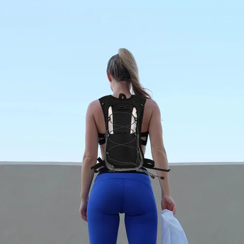 Miniatura 5 de Mochila compacta de depósito de agua con bolsa de agua de gran capacidad, correas de malla transpirable, múltiples compartimentos