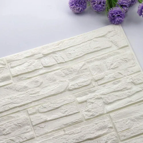 Miniatura 7 de Paneles de pared 3D adhesivos de pared, papel tapiz autoadhesivo impermeable, espuma de polietileno, decoración de despegar y pegar, paneles