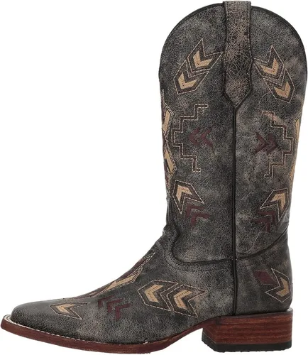 Miniatura 2 de Corral Boots Circle G - Botas de punta de flecha desgastadas para mujer, punta cuadrada, media pantorrilla, Blanco, talla única