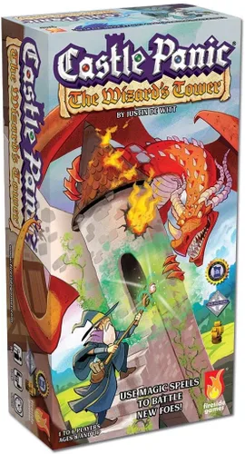 Miniatura 10 de Fireside Games Castle Panic 2ª edición Juego de mesa de estrategia familiar cooperativa con comercio de cartas Monster Defense y torres 3D