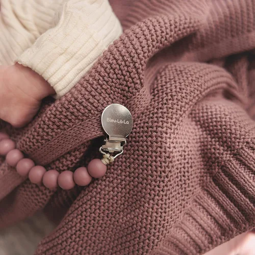 Miniatura 5 de Heritage Knit Manta Envolvente de Recepción de Algodón Orgánico para Niñas - Manta Envolvente Edredón de Punto de Algodón Orgánico de Lujo 100% 04
