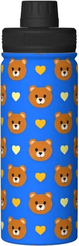 Miniatura 9 de Bear Llove Insulated Stainless Steel Kettle Print Funny Water Bottle Insulated Ideal for Sports and Travel