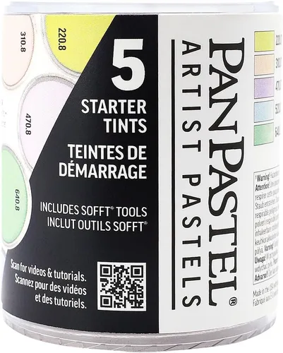 PanPastel GOLDEN, juego de tintes para principiantes, 5 colores, pasteles para artistas profesionales, formato único de sartén (similar a un pastel)