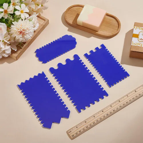 Miniatura 5 de FINGERINSPIRE Molde acrílico para cortar jabón de 5.9 x 3.0 x 0.1 pulgadas, herramienta de moldear raspador de jabón hecho a mano, molde de recorte