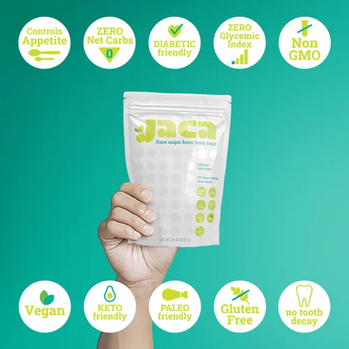 Miniatura 8 de Jaca Rare Sugar - Edulcorante de alulosa pura Sustituto saludable del azúcar para alimentos y bebidas Alternativa edulcorante apta para ceto