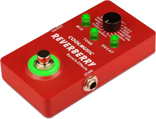 Miniatura 5 de Coolmusic Pedal de múltiples efectos Pedal de guitarra digital con 16 efectos True Bypass