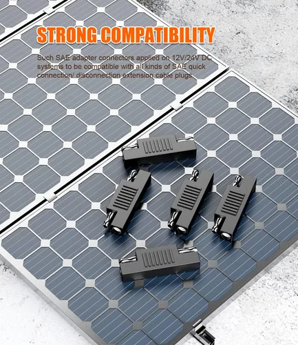Miniatura 4 de FAWETTY Conector SAE SAE a SAE Polaridad inversa Cable de desconexión rápida Adaptador de enchufe para panel solar Cargador de energía de batería-3