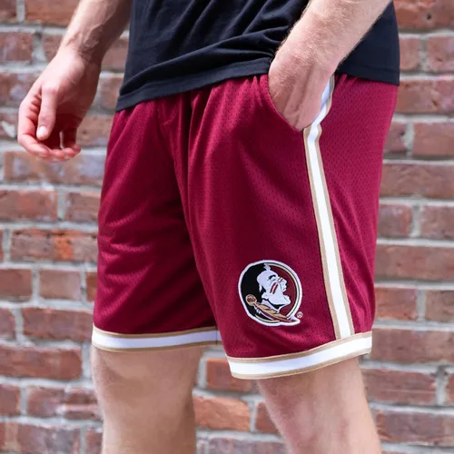 Miniatura 4 de Ultra Game Men's NCAA Official Active Knit Basketball Training Shorts - Classic Fit