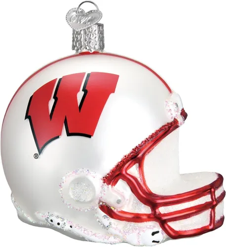 Miniatura 2 de Old World Christmas Gorro de béisbol de Wisconsin para árbol de Navidad
