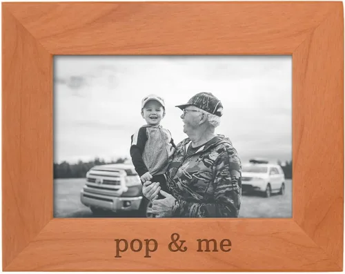 Miniatura 17 de Personalized Gifts Grandpa Gift Grandpa and Me Grandchild - Marco de fotos de madera natural grabado de 4 x 6 pulgadas, diseño de paisaje