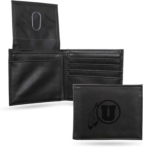 Miniatura 34 de NCAA Rico Industries Cartera Billetera con Grabado Láser Cartera Billetera con Grabado Láser - Diseño Delgado - Gran Regalo