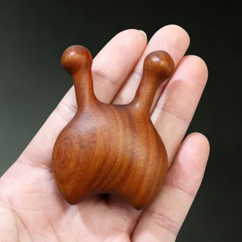 Miniatura 3 de Beaupretty Herramienta de masajeador de nariz, raspador de acupuntura facial de madera, pequeño masajeador portátil para raspado de nariz para uso