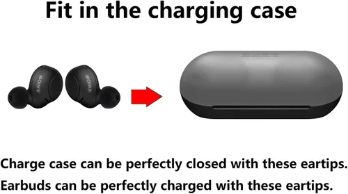 Miniatura 2 de Almohadillas de repuesto para auriculares Sony WF WI MDR Series Auriculares de silicona compatibles con auriculares intrauditivos Sony WF-1000XM4