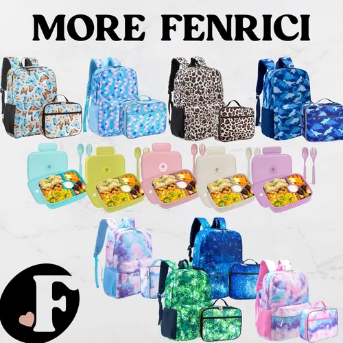 Miniatura 7 de Fenrici - Mochila para niñas, niños y adolescentes, mochila reciclada para laptop, de 16 x 13.5 pulgadas, Computadora portátil, M, Negro