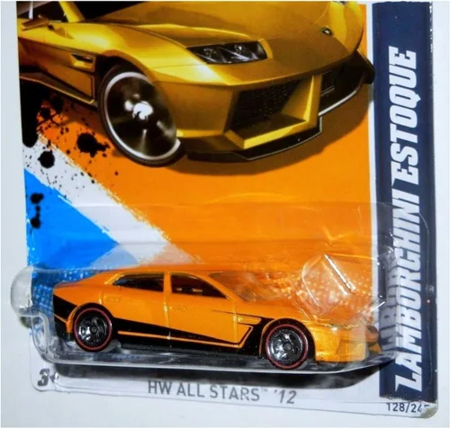 Miniatura 3 de Hot Wheels - Lamborghini Estoque - Amarillo/Negro - REDLINES - HW All Stars '12 [8/10, 128/247]