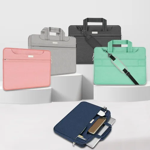 Miniatura 9 de HESTECH 13.3 "MacBook Pro/Air Sleeve bolsa de hombro para laptop compatible con iPad HP Asus Acer Dell Xps Surface Pro Ordenador portátil Funda