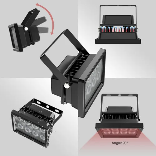 Miniatura 4 de Univivi Iluminador de infrarrojos de 90 grados de gran ángulo con 8 LED IR, luz infrarroja de 850 nm, iluminador de infrarrojos para visión
