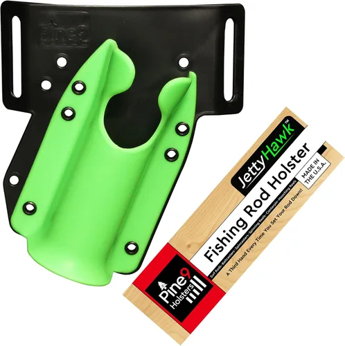 Miniatura 17 de JettyHawk Fishing Rod Hip Holster, Hands-Free Quick-Draw Holder, Fits 1.5-2" Pole, for Spinning, Baitcaster, Centerpin & Surf Rods, Wading & MOLLE