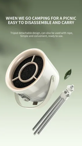 Miniatura 7 de Mini campana extractora portátil, ventilador extractor de escritorio de 3 velocidades con diseño ajustable para colgar barbacoa en interiores, olla