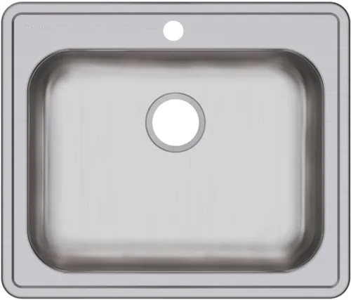 Miniatura 2 de Elkay GE12521 Dayton Fregadero de cocina empotrable de una sola cubeta de acero inoxidable de 25" - 1 orificio para grifo