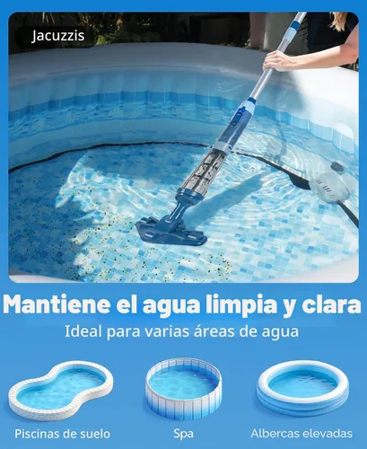 Miniatura 7 de LanOcean Potente aspiradora de bañera de hidromasaje mejorada 2026, inalámbrica, 15.8 gales/minuto para bañera de hidromasaje, aspiradora de piscina