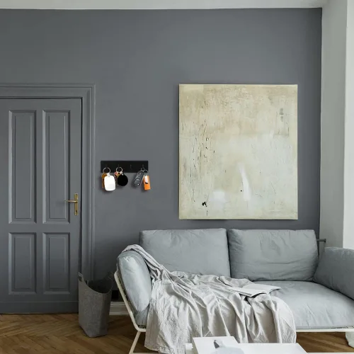 Miniatura 3 de Picowe Soporte para llaves decorativo de pared, ganchos adhesivos de acero inoxidable, organizador de llaves para pared, gancho para toallas