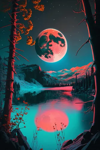 Miniatura 10 de Kits de pintura de diamantes de imitación coloridos Aurora Borealis, maravilloso mundo completo redondo de piedras preciosas de diamantes