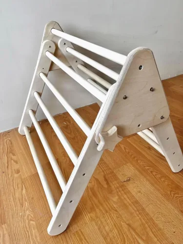 Miniatura 4 de Montessori Triángulo de escalada de madera para niños Marco de escalada plegable para interiores para niños y niños pequeños Equipo de parque