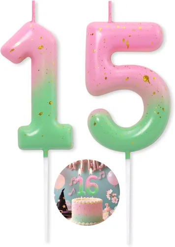 Miniatura 70 de Velas número 2 arcoíris con número 3D de feliz cumpleaños para decoración de fiesta de pastel de cumpleaños, suministros de celebración