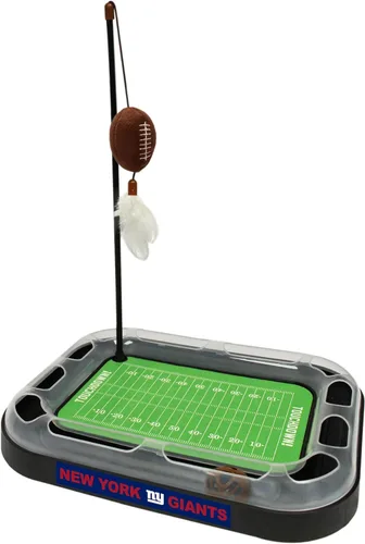 Miniatura 26 de Tabla de rascado para gatos NFL LOS VEGAS Raiders Campo de fútbol americano Juguetes para gatos + Pelota de fútbol de felpa rellena de hierba gatera